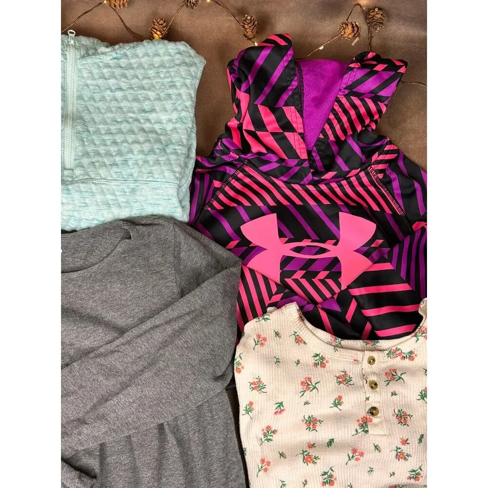 Girls 10/12 Fall Winter Clothing Bundle Under Armour Old Navy Lands End NWT #990